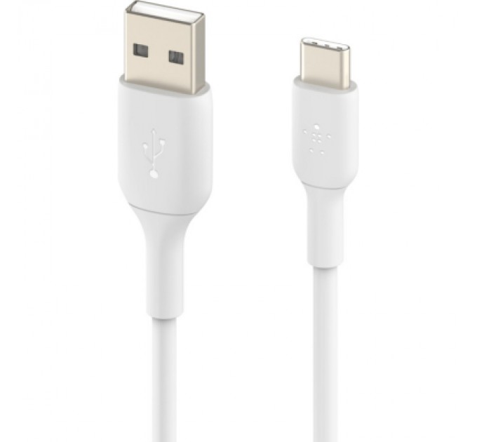 Дата кабель USB 2.0 AM to Type-C 1.0m PVC white Belkin (CAB001BT1MWH)