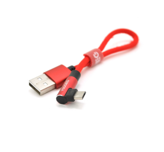VEGGIEG Дата кабель USB 2.0 AM to Micro 5P 0.2m 2.4A black VEGGIEG (YT-UA-20R)