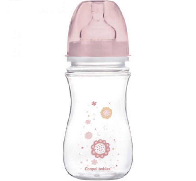 Пляшечка для годування Canpol babies EasyStart Newborn baby з широким отвором 240 мл (35/217_pin)