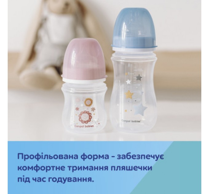 Пляшечка для годування Canpol babies EasyStart Newborn baby з широким отвором 240 мл (35/217_pin)