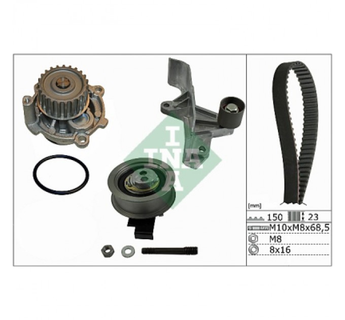 Комплект ременя ГРМ з помпой INA 530 0546 31
