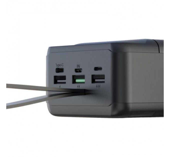 Батарея універсальна XO 60000mAh, PD/18W, QC3.0/22.5W, flashlight, Input(Micro,Type-C,Lightning), Output(3*USB,Type-C) (XO-PR159 / 29210)