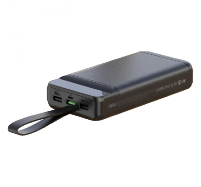 Батарея універсальна XO 60000mAh, PD/18W, QC3.0/22.5W, flashlight, Input(Micro,Type-C,Lightning), Output(3*USB,Type-C) (XO-PR159 / 29210)