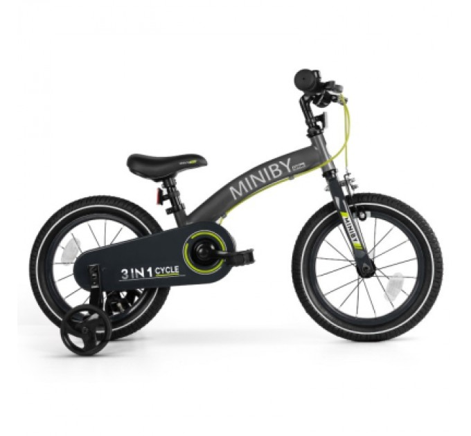 Дитячий велосипед QPlay біговел Miniby 3в1 Grey (CB01MiniByGrey)