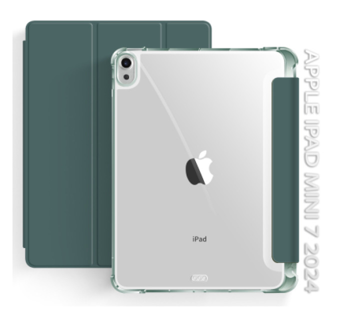 BeCover Чохол до планшета BeCover Soft Edge with Apple Pencil Holder iPad Mini 7 2024 Dark Green (712466)