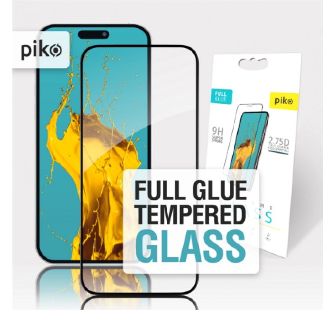Скло захисне Piko Full Glue Apple iPhone 15 Plus (1283126575341)