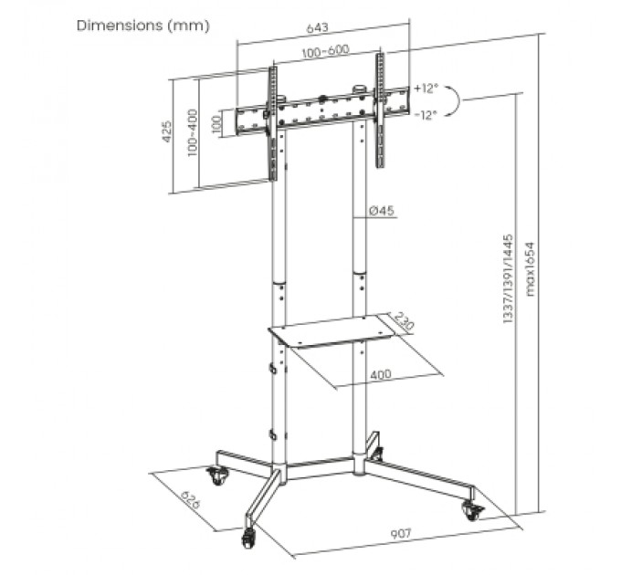 Стійка презентаційна ITech T1042TE