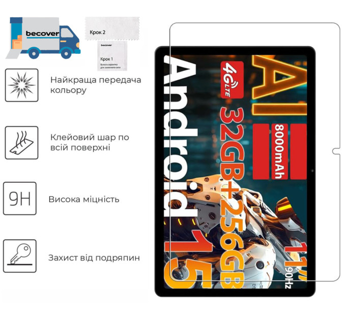 BeCover Захисне скло BeCover для Doogee Tab G6/G6 Plus 11.0" (713715)