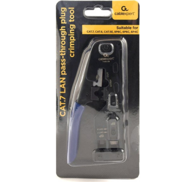 Cablexpert Інструмент RJ45/RJ12/RJ11 обрізає при обтиску Cablexpert (T-WC-06)