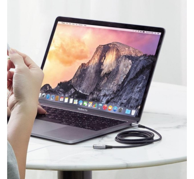 Кабель мультимедійний 3.5mm M to 3.5mm F 2.0m UPA20 3.5 audio Gray HOCO (6931474762160)