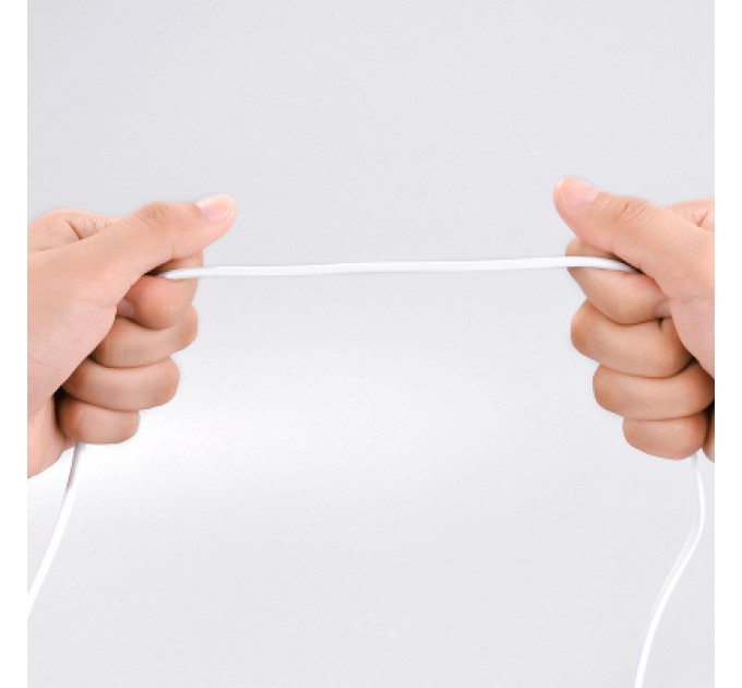 Дата кабель USB 2.0 AM to Micro 5P 1.0m 2.4A PVC X1 white HOCO (6957531032038)