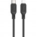 Дата кабель USB-C to Lightning 1.0m Cool silicone PD 20W X90 black HOCO (6931474788382)