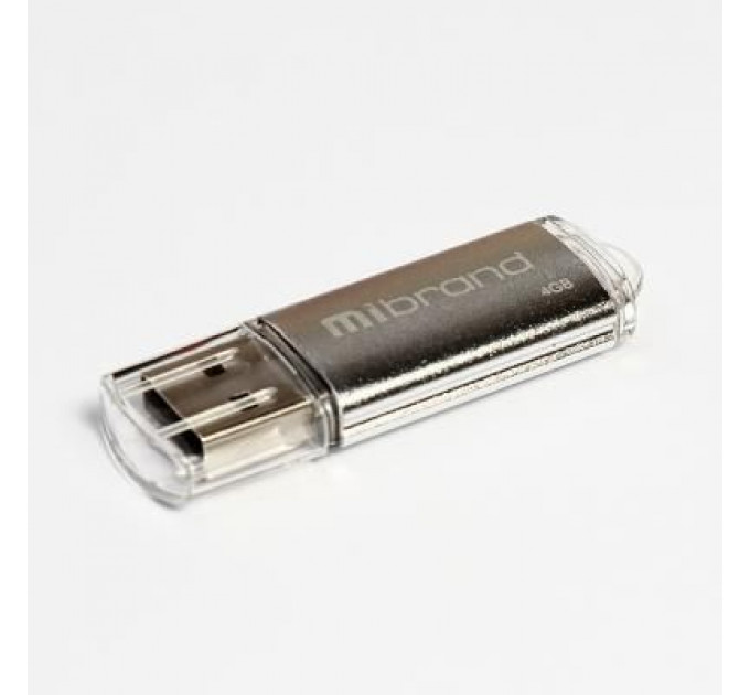 USB флеш накопичувач Mibrand 4GB Cougar Silver USB 2.0 (MI2.0/CU4P1S)