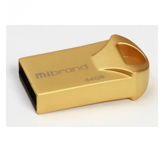 USB флеш накопичувач Mibrand 64GB Hawk Gold USB 2.0 (MI2.0/HA64M1G)