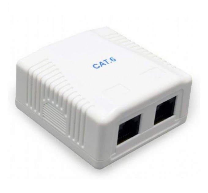 Комп'ютерна розетка Cablexpert RJ45x2 FTP, cat.6 (NCAC-2F6-01)