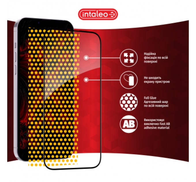 Скло захисне Intaleo Full Glue ESD Apple iPhone 14 (1283126542114)
