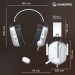 GamePro Навушники GamePro Genesis Hunter White (HS1350W)