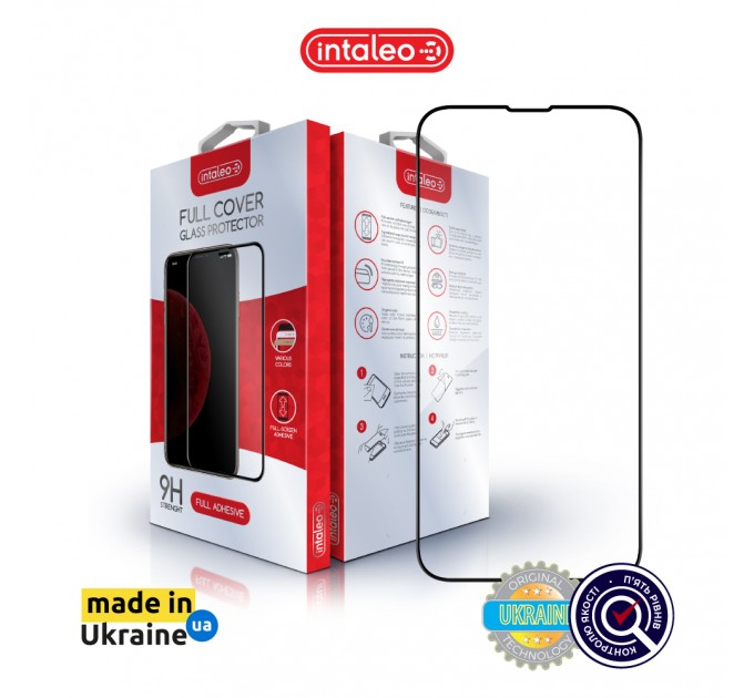 Захисне скло Intaleo Full Glue ESD для Apple iPhone 16E Black (1283126615764)