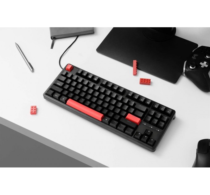 Клавіатура Keychron C3 Pro 87 Key K pro Red Switch Hot Swap RGB Black (C3PH1_KEYCHRON)