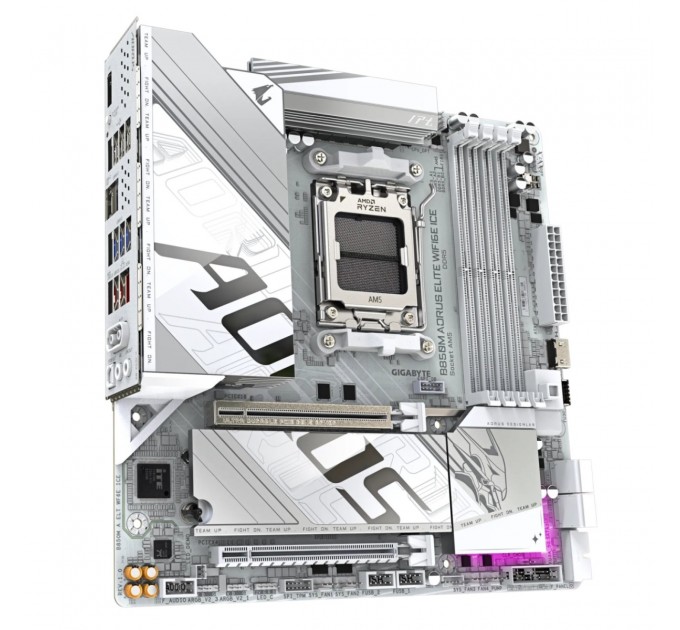 Материнська плата Gigabyte B850M Aorus Elite WiFi6E Ice Socket AM5