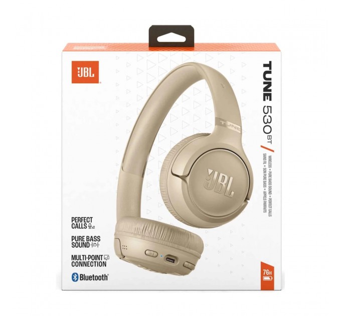 Bluetooth-гарнітура JBL Tune 530BT Beige (JBLT530BTBEGEU)
