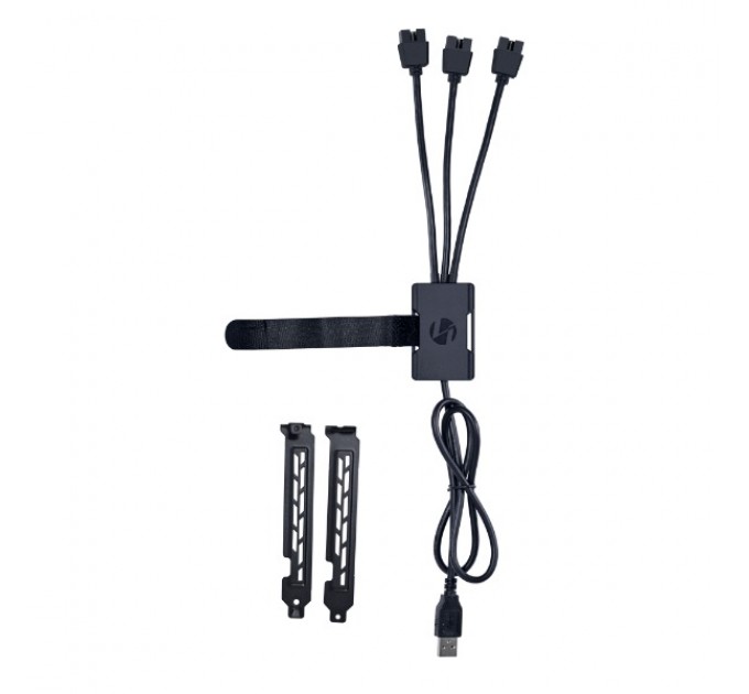 USB-хаб Lian Li USB2.0 1 to 3 Port (Type A Male) HUB, Black (G89.PW-U2TPAB.00)