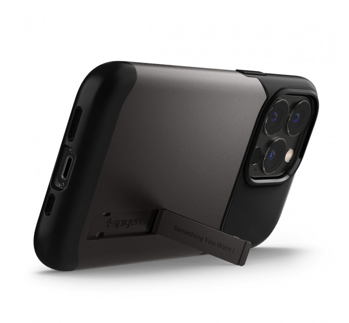 Чохол-накладка Spigen Slim Armor для Apple iPhone 13 Pro Gunmetal (ACS03303)