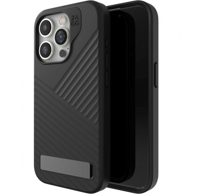 Чохол-накладка Zagg Gear4 Denali Snap with MagSafe w/ Kickstand для Apple iPhone 15 Pro Black (702312348 / 702312718)