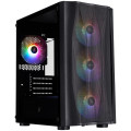 1stPlayer Корпус 1stPlayer X3-M-BK-4F1 Black без БЖ