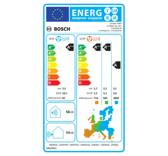 Bosch Кондиціонер Bosch CL7000i RAC 2,6 (7733703119)