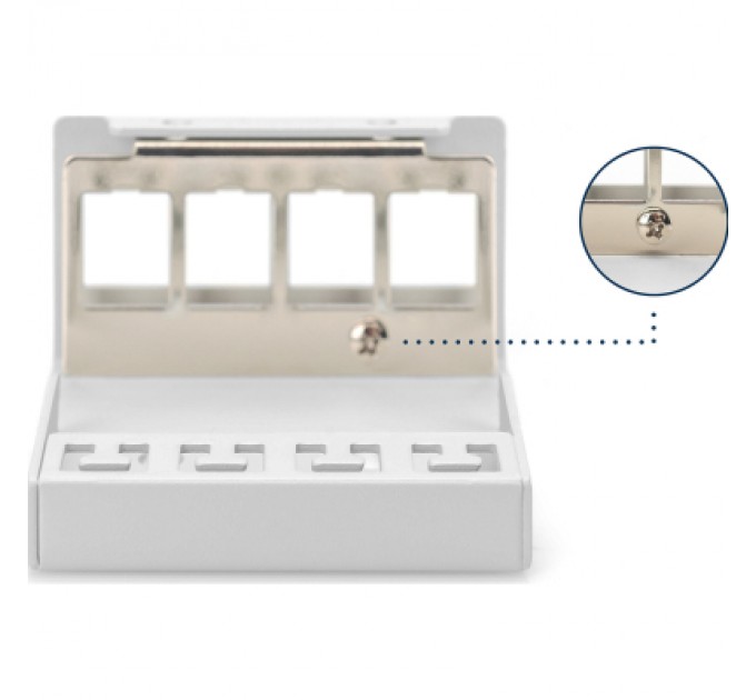 Патч-панель настільна, 4 порти, модульна Digitus (DN-93714)