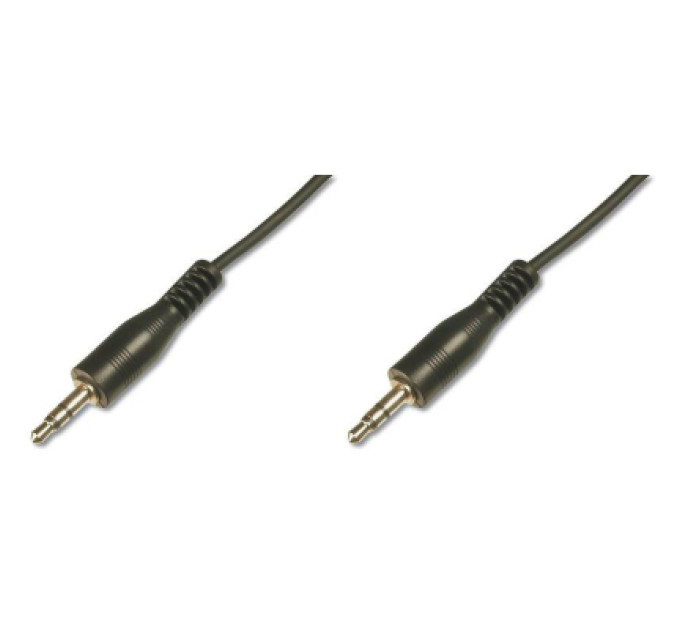 Digitus Кабель мультимедійний 3.5mm M to 3.5mm M 2.5m black Digitus (AK-510100-025-S)