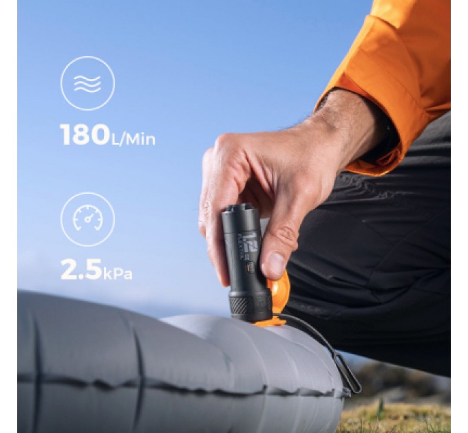 Насос для надувних меблів Flextail Zero Pump, чорний (ZP650cht-BK-i)