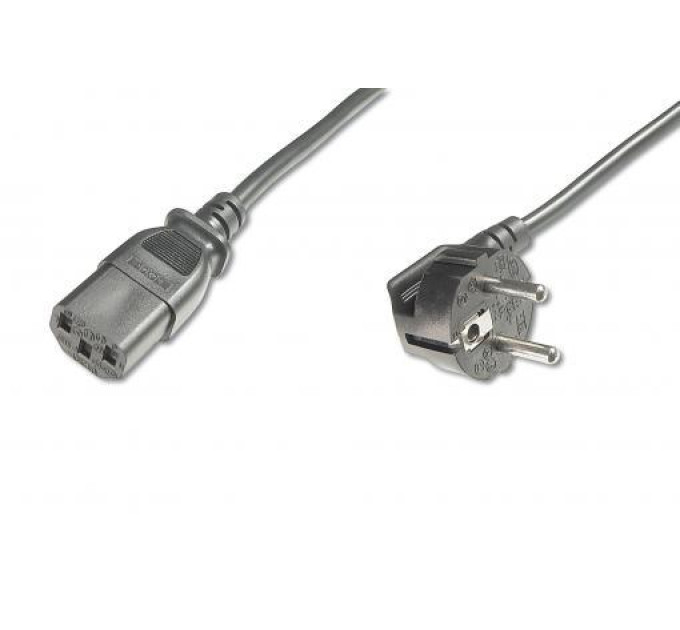 Digitus Кабель живлення C13 0.75m 0.75mm black Digitus (AK-440109-008-S)