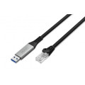 Digitus Дата кабель USB AM to RJ45 Ethernet 2.0m CAT6A S/FTP 1Gbps LSZH Digitus (AK-300600-020-S)