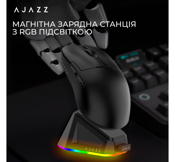 Ajazz Миша бездротова Ajazz AJ159P MC Black (AJ159P-MC-B)