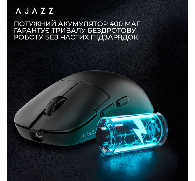 Ajazz Миша бездротова Ajazz AJ159Pro Black (AJ159-PRO-B)