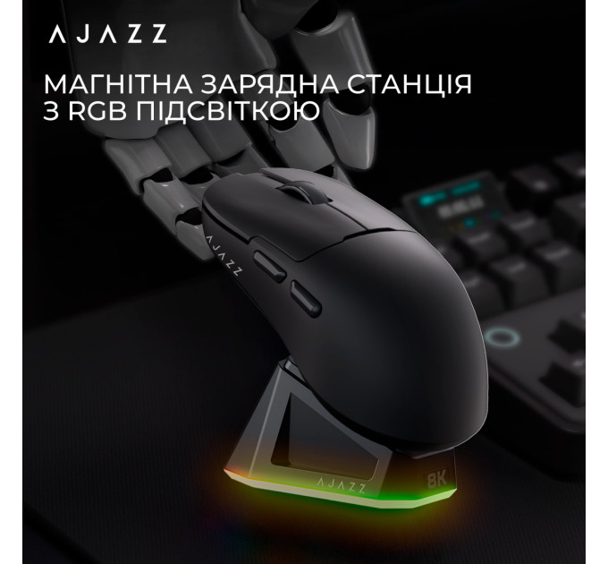 Ajazz Миша бездротова Ajazz AJ159Pro Black (AJ159-PRO-B)