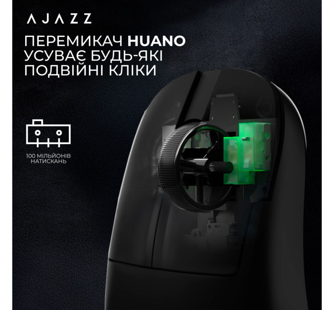 Ajazz Миша бездротова Ajazz AJ179 V2 Max Black (AJ179-V2-MAX-B)