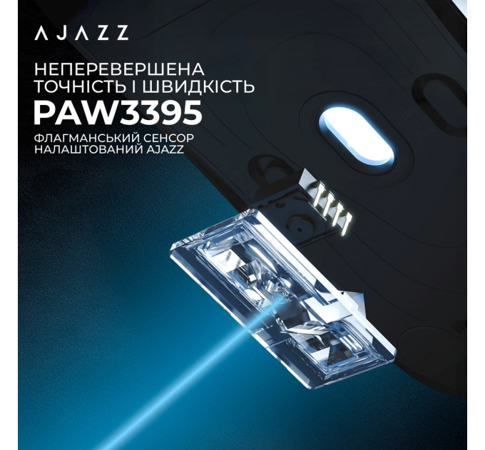 Ajazz Миша бездротова Ajazz AJ179Pro Black (AJ179-PRO-B)