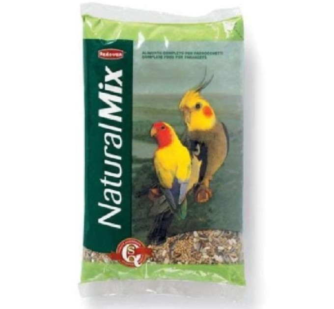 Padovan Корм для птахів Padovan NatMix parrocchetti для середніх папуг 850 г (8001254001289)