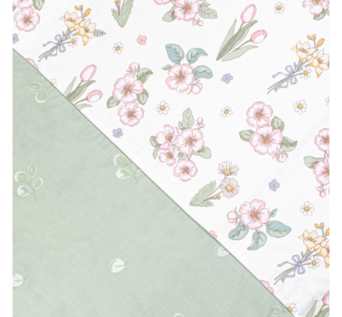 Постільна білизна Home Line Сатин Твіл Ведмежата та зайчата на галявині полуторний (176088)