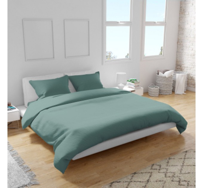 Постільна білизна Home Line Сатин Твіл (зелений) полуторний (181374)