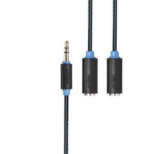 Кабель мультимедійний Jack 3.5mm to 2xJack 3.5 M Prolink (PB107-0030)
