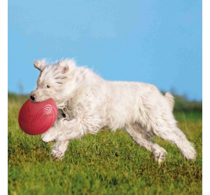 Іграшка для собак Trixie Activity Літаюча тарілка d:24 см (рожева) (4011905335032)