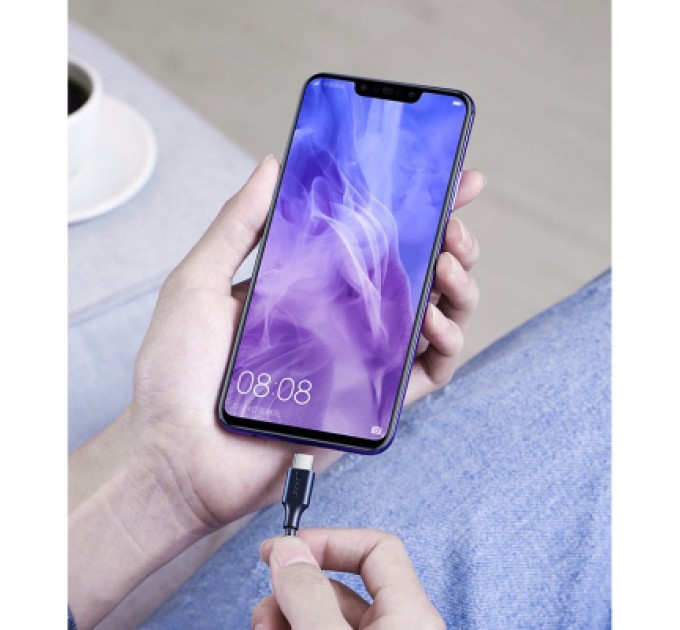 Дата кабель USB 2.0 AM to Type-C 0.5m 3.0A (18W) Nickel Plating US287 Black Ugreen (60115)