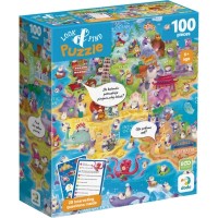 Пазл DoDo Вімельпазл Світ пінгвінів, 100 елементів (300670)