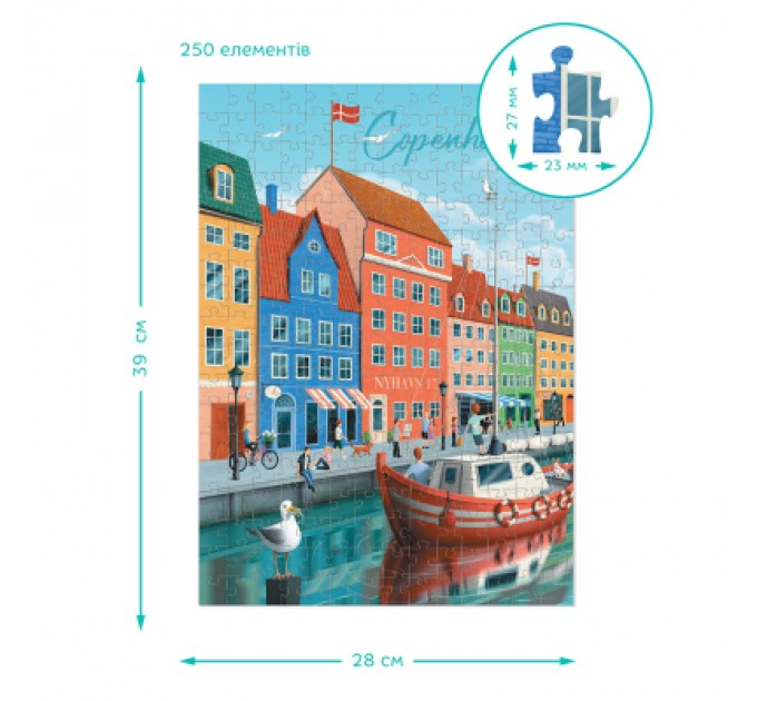 Пазл DoDo Easy-M Міста. Копенгаген (300645)