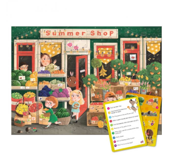 Пазл DoDo Шукай та знаходь Літні смаколики, 80 елементів (300665)