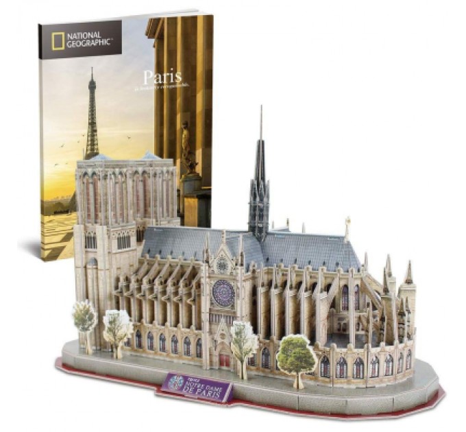 Пазл Cubic Fun Тривимірний пазл National geographic Нотр-Дам-де-Парі (DS0986h)